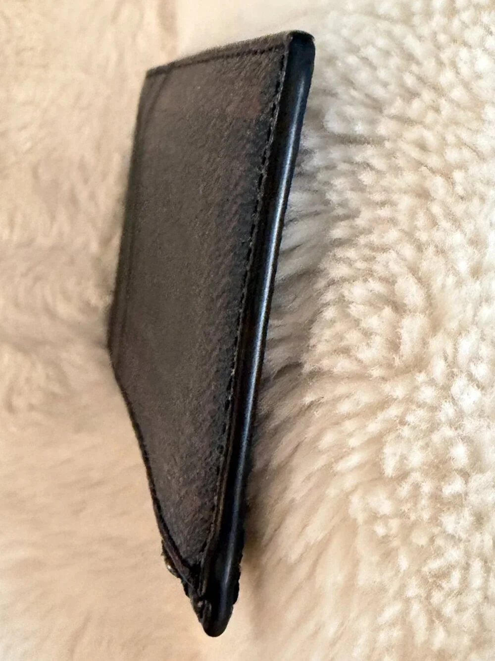 COACH 'Signature Plaid' Men's Coated Canvas Zip Card Case F87884